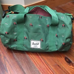 Herschel Duffel Bag equestrian print